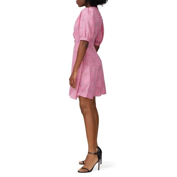 KATE SPADE 0 New Meadow Faux Wrap Dress in Pink Floral NWOT - Picture 3 of 13